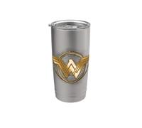 Wonder Woman Movie Golden Lasso Logo Vaso térmico de acero inoxidable de doble pared