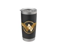 Wonder Woman Movie Golden Lasso Logo Vaso térmico de acero inoxidable de doble pared