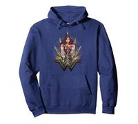 Wonder Woman Movie Wonder Blades Sudadera con Capucha, Unisex para Adultos, Azul Marino, M