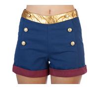 Wonder Woman Shorts de Cintura Alta