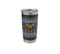 Wonder Woman Ugly Christmas Logo Vaso térmico de acero inoxidable de doble pared