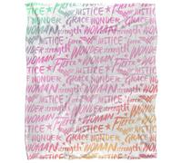 Wonder Woman Words of Wisdom - Manta Supersuave de Tacto Sedoso (152 x 127 cm)