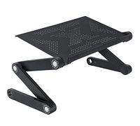 Wonder Worker Newton Mesa Ordenador Portátil Multifuncional Ajustable | Soporte de Regazo para Laptop Tablet Plegable| para Diván Sofá Cama | Aluminio Extra Ligero | Negro