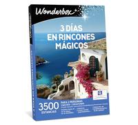 WONDERBOX - Caja Regalo - Tres días en rincones mágicos - 1 o 2 Noches con Desayuno, con Cena, Bienestar o enología en hoteles hasta 4 Estrellas, Resorts, balnearios, hospederías