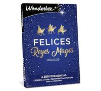 WONDERBOX - Caja Regalo - Felices Reyes Mágicos - 1 Experiencia a Elegir: Estancia, gastronomía, Actividad de Bienestar o de Aventura para 1 o 2 Personas