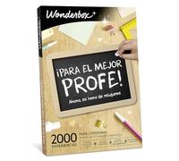 WONDERBOX - Caja Regalo - para el Mejor profe - 2 Noches con desayunos y cenas o 2 Noches con desayunos o 1 Noche con Desayuno y Cena o Bienestar o 1 Noche con Desayuno