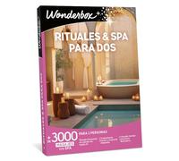 WONDERBOX - Caja Regalo - Rituales & SPA para Dos - 1 Masaje o Tratamiento o SPA a Elegir Entre 3300 masajes y/o SPA para 2 Personas - Válido Durante 3 años y 3 Meses