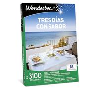 WONDERBOX - Caja Regalo - Tres Días con Sabor - + de 3100 Estancias - para 2 Personas - 2 Noches + Desayunos + Cenas - Hoteles increíbles de 5 Estrellas - Ideas Regalo Hombres y Mujer