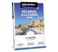 WONDERBOX - Cofre Regalo Escapada en la Ciudad: España - De 1 a 2 Noches para 2 Personas - Escapada para Parejas - Regalar experiencias - Hoteles en centros urbanos para Descubrir la Cultura española