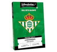 WONDERBOX Connect - Caja Regalo - Real Betis Balompié - 2 entradas para 1 Partido - para Todos los Partidos en casa - Válido Durante 27 Meses