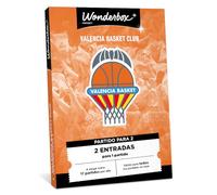 WONDERBOX Connect - Caja Regalo - Valencia Basket - 2 entradas para 1 Partido de Baloncesto - Pabellón Fuente de San Luis - Válido Durante 27 Meses