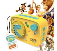 WonderBuddy Reproductor de audio para niños, más de 500 historias y rimas precargadas, kit de arte para escribir historias, grabadora de voz, actualización de contenido, Bluetooth, regalo de