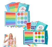 Wonderealy/Consentdo/Gloryboom/Promisety Magnetic Fraction Demonstration Book, New Fraction Tiles & Fraction Circles, Study Math Easily for Primary & Middle School (#1*#2)
