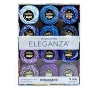 WonderFil Eleganza Varigated 8wt, paquete de 12, celestial
