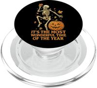 Wonderful Time - Esqueleto de Halloween, Calabaza, otoño, PopSockets PopGrip para MagSafe