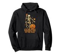 Wonderful Time - Esqueleto de Halloween, Calabaza, otoño, Sudadera con Capucha