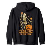 Wonderful Time - Esqueleto de Halloween, Calabaza, otoño, Sudadera con Capucha