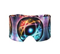 Wonderful Universe Print - Orejeras para dormir - Bloquea la luz, ajustable, ideal para viajes, meditación y yoga