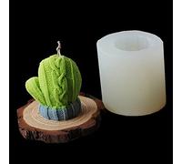 WonDerfulC Guantes de punto de lana 3D Vela Molde de silicona Aromaterapia Yeso Chocolate Galleta Mousse Fondant Cake Moldes