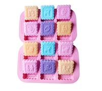 WonDerfulC - Molde de silicona para galletas con signos del zodiaco y doce constelaciones, molde para tartas de chocolate, jabón, pudín, pastel hecho a mano (doce constelación)