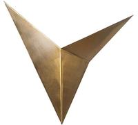 Wonderlamp Aplique de pared color oro vintage de metal