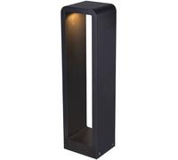 wonderlamp - Baliza de exterior LED Napoles 9W, Impermeable IP 65, Luz Neutra, Farola de exterior moderno, Antracita, Grande (W-T000012)