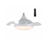 wonderlamp - Bombilla con aspas retráctiles LED Mandy 3CCT 18W, 4 Velocidades, Mando a distancia incluido, Casquillo E27, Ventilador de techo con Intensidad regulable, Diámetro 45,5-106 cm