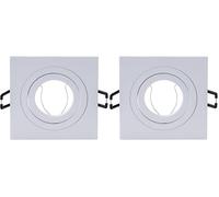 wonderlamp Clasic W-E0 Foco empotrable Cuadrado, Blanco, 1 UNIDAD (Paquete de 2)