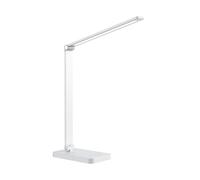 wonderlamp Flexo LED 5W Norima Blanco con Batería recargable, Interruptor táctil y Cargador Inalámbrico para móviles 3000-4000-6000K