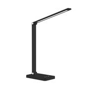 wonderlamp Flexo LED 5W Norima Negro con Batería recargable, Interruptor táctil, 3CCT 3000-4000-6000K y regulable en intensidad