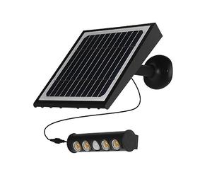 wonderlamp - Foco Proyector de exterior LED solar con sensor de movimiento Mezco 8W, Luz Neutra, IP65