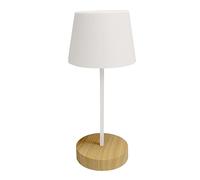 wonderlamp - Lámpara de mesa LED Sora 3W con intensidad regulable y recargable por USB apto para interior y exterior Madera