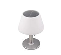 wonderlamp - Lámpara de mesa Solar para exterior e interior LED Platina 5W, 2 en1, Recargable con el sol y por USB