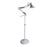 wonderlamp - Lámpara de pie articulada Avati, Lámpara Pie Blanco, Altura regulable, Cuerpo y cabezal articulable, Bombilla 1xE27