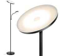 wonderlamp Lámpara de pie LED Niela CCT Dim (30+6W). Luz regulable, control táctil.