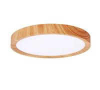 wonderlamp - Plafón de techo LED 24W Gein Madera CCT 3-Step con intensidad regulable