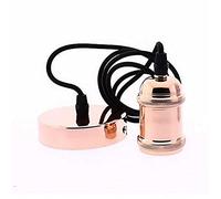 Wonderlamp Portalámparas Colgante, E27, Cobre Brillo, 150 x 5 x 10 cm