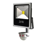 wonderlamp Proyector LED con Sensor Movimiento, 10 W, Gris, 21 x 11.5 x 9 cm