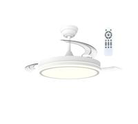 wonderlamp Ventilador de techo aspas retráctiles con luz LED con mando 45W