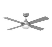 wonderlamp Ventilador de techo con luz LED Classic II Gris. 4 Palas de madera contrachapada (Plywood). 6 velocidades. Función verano-invierno. LED Integrado. Ø 123 cm.