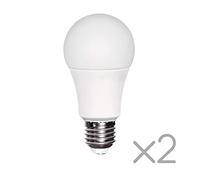 wonderlamp W-B000069 Pack 2 Bombillas LED E27 con Sensor crepuscular 11W, 4000K