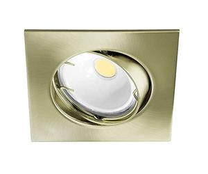 wonderlamp W - E000015 Basic - Foco empotrable cuadrado, color oro viejo