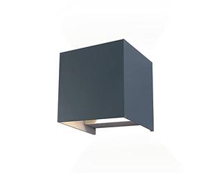 wonderlamp W-T000044 Aplique de Pared para Interior y Exterior - Leva, Led, Orientable 120, Antracita, 2 Luces 5W, Luz Neutra 4000K, Ip54