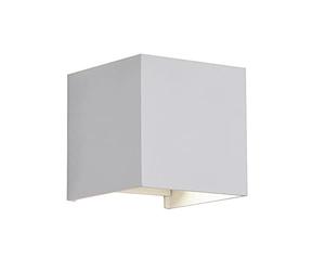 wonderlamp W-T000045 Aplique de Pared led -Interior y Exterior - Leva, Luz Orientable 120º, Blanco, 2 Luces 5W, Luz Neutra 4000K, Ip54