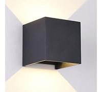 wonderlamp W-T000050 Aplique SMART de Pared para Interior o Exterior - Leva, Led Smart, 2 Luces 5W, Luz Regulable, Cálida/Neutra/Fría, Antracita