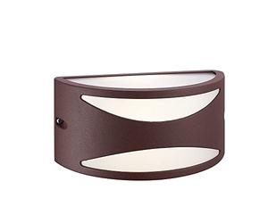 wonderlamp W-T000052 Aplique de Pared para Exterior, Moderno Classic II, Impermeable Ip54, Marrón Óxido, Bombilla E27