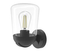 wonderlamp W-T000055 Aplique de Pared Vintage de Exterior para Jardin, Negro Antracita, Bombilla E27