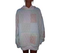 Wonderland Quilted Holiday Hoodie, 2026 Christmas Holiday Quilted Mockneck Sweatshirt Set, Hoodie+ Shorts, XXL