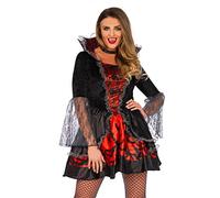 WONDERLAND W5041106011 Deadly Dark Vampire - Disfraz para mujer, color negro, rojo, talla M/L (EUR 40-42)