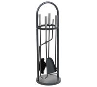 Wonderlust Deco - Herramientas para la chimenea de metal negro set 5pcs d22x68h cm Negro D22x68h cm Negro